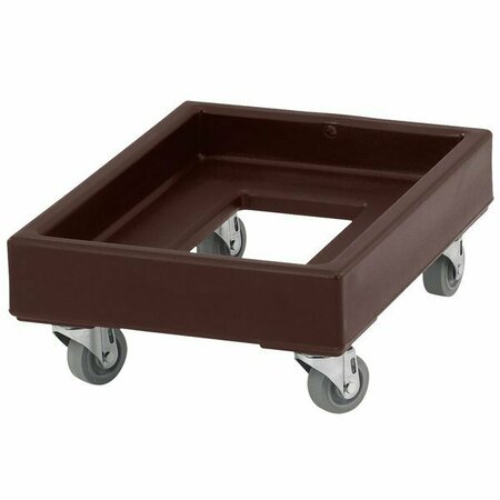 CAMBRO CD1420131 350 lb. Dark Brown Camdolly Milk Crate Dolly 214CD1420BRN